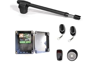 INSTALMATIC Kit completo motor electromecánico puertas batientes de 1 hoja modelo Lince, gran diseño, robusto y duradero. (LINCE 600 (Hasta 4 metros longitud hoja))