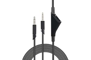 Fascetta Cable de repuesto para Astro A40 A10 con control de volumen, cable de silencio en línea, cable auxiliar de audio de 3,5 mm, compatible con auriculares A40 A10 A30 Tr Xbox One Gaming Headset