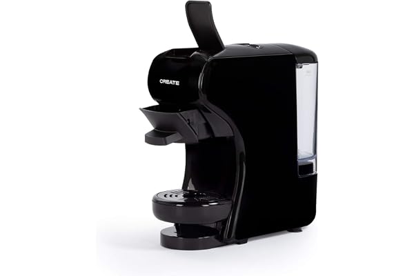 CREATE / POTTS STYLANCE/Machine à café multicapsules express et café moulu Noir / 19 bars, programmable, légère et compacte, réservoir 600ml, système Thermoblock, 1450 W