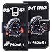 Produktbild Samsung S5 Hülle, SpiritSun PU Leder Wallet Schutzhülle für Samsung Galaxy S5 i9600 Bookstyle Design Ledertasche Case Tasche mit Standfunktion und Kredit Kartenfächer - Don't Touch My Phone