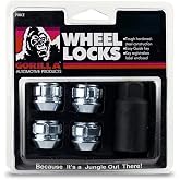 Gorilla Automotive 78681N Acorn Open End Wheel Locks (1/2" Thread Size) | 60 Degree Conical Seat, 13/16 inch Hex Size, Includ