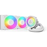 ARCTIC Sıvı Dondurucu III Pro 240 A-RGB Beyaz &Ccedil;ok Soketli Hepsi Bir Arada Su Soğutma CPU Soğutucu LGA 1851 ile Uyumlu