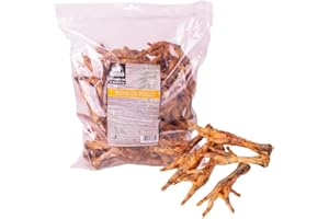 QUIBROPETS Patas de pollo deshidratadas para perros, 1 kg, sin cereales (1 KG, Patas de Pollo)