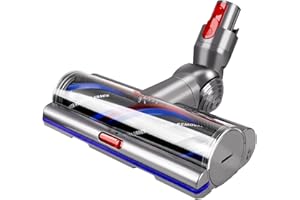 OMYOPY High Torque Anti-Tangle Brush Head for Dyson V11 V15 V10 V8 V7 SV10 SV11 SV12 SV14 SV15 Cordless Vacuum Cleaners Adjustable Suction Vacuum Cleaner Floor Tool for Carpets & Hard Floors