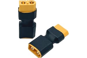 NUOFANY 2Packs XT60 Stecker auf Buchse kein Drahtadapter, XT60 Stecker Adapter für RC FPV Auto Flugzeug Drone LiPo Batterie