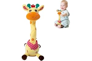 ANTUK Dancing Singing Talking Giraffe Toy Repeat What You Say, Volume Control Singing Dancing Giraffe Toy Baby Toys, for Baby Toddler Encourage Speech, Birthday Gifts for Kids 1 2 Year Old Boys Girls