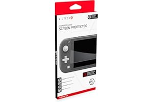 Gioteck - Proteggi Schermo per Nintendo Switch Lite - Pellicola Proteggi Schermo in Vetro Temperato 9H - Per Lo Schermo da 5, Pollici Della Nintendo Switch Lite - Classics - Nintendo Switch