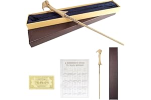 WGVSVLK Baguette Magique,avec Coffret Cadeau,Baguette Voldemort en résine avec Noyau en Acier pour sorcières et sorciers,Cosplay,Mascarade (Voldemort)