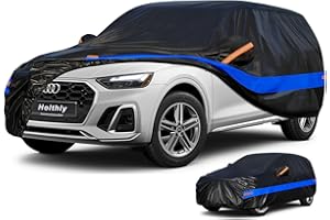 Telo Copriauto da Esterno, Holthly 10 Strati Telo Copri Auto Felpato 100% Impermeabile, Copertura Auto Adatta per Suv 4x4 Audi Q5, BMW X3, Renault Koleos,VW Tiguan Allspace, etc. YL