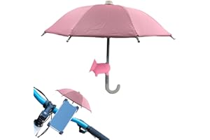 VIRTCOOY Phone Umbrella For Sun Shad With Suction Cup Stand | Universall Adjustable Cute Phone Shade Umbrella With Piggy Style Suction Cup,Piggy Suction Cup Phone Stand,Outdoor Cell Phone Sunshade Holder