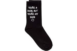 60 Second Makeover Limited You're A Knob But You're My Knob Socks Black Calf Socks Husband Boyfriend Christmas Valentines Socks Birthday Mens Present