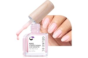 ‎GELIKE EC Gelike ec Nagelhärter Wachstums Nagel Rillenfüller: Reparatur für Dünne Beschädigte und Brüchige Nägel Rillenfüller Pink