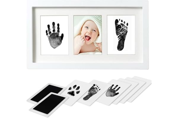PewinGo Empreinte de Patte pour Chiens et Chats (pour 2 empreintes) - Kit de Décoration de Noël avec Empreinte de Patte de Chien et Argile Séchant à l'air Libre