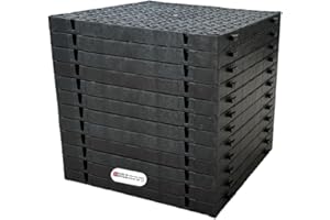 NOVOSTYL Plastic Gravel Grid 12 x (3m²) - Durable Driveway Mats for Lawn & Garden Path, Grass Stabiliser Gravel Grids, Plastic Grass Mats For Shed Base, Garden Grid Paver for Greenhouse, Deck, Grass Turf (12)