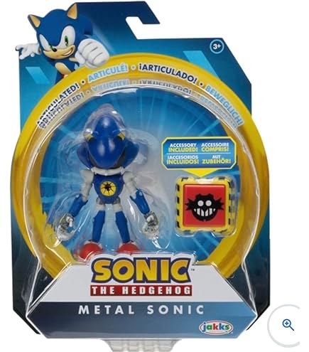 Jakks Pacific Sonic the Hedgehog 10cm Neo Metal Sonic Figure with