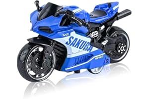 ANICEMOON Pull Back Motorcycle Plastic Street Machine