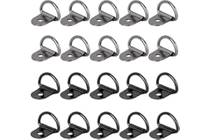 Benaton 20 Pezzi Anello di Ancoraggio, D Anello di Ancoraggio, Rimorchi Anello di Fissaggio, per Furgoni, Kayak, Fuoristrada, Bulloni di Ancoraggio su Camion