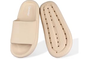 Leevar Ciabatte Nuvola Donna Uomo Morbide, Comode e Rilassanti, Ciabatte Donna Estive Facili da Pulire, Ciabatte Doccia Antiscivolo con Suola Spessa, Pantofole per Nuoto Spiaggia