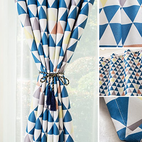 KINLO® 1 Set 145x245cm Gardinen blickdicht Ösen Vorhang aus 100% Polyester Verdunklungsvorhang TOP Qualität für Kinderzimmer Gardinen verdunkelung Fenstervorhang wohnzimmer 2 Jahren Garantie - 6