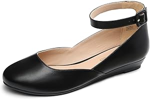 DREAM PAIRS Ballerinas Damen Riemchenballerina Elegant Flats Schuhe REVONA-E