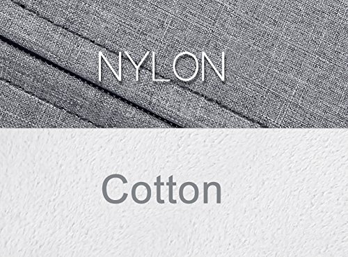 Bidear 13.3 Zoll Laptop Schutzhülle, Nylon-Stoff Tragehülle Aktenkoffer Laptop Tasche für Apple Macbook Air / Retina / Pro Und andere 13 Zoll Laptops(Hellgrau) - 5