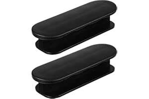 worahroe Selbstklebende Türgriffe 2er-Pack, Schrankgriffe Balkontürknöpfe Kunststoff Selbstklebender Möbelgriff für Fenster Glastüren Schubladen Schwarz