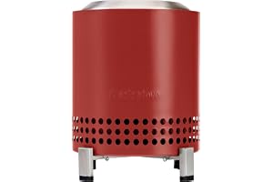 Solo Stove Mesa XL Tabletop eldstad med stativ | Minieldstad med låg rökutveckling för stadsmiljöer | Bränns med pellets eller trä, säker förbränning, rostfritt stål, 21,8 x 17,8 cm, 1 kg