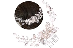 Changyeah Peigne à cheveux de mariée en cristal, pince à cheveux pour mariage, décoration de mariage