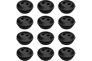 YITOBICI Tapón de Goma para Tanque de Gasolina para Desbrozadora 2 Agujeros Sello de Ojal de Goma Sellos de Goma para Tanque de Combustible para Cortacésped Soplador Cortadora de Césped 12 Piezas