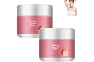 BAOPINLADY 2pcs Hairerase Facial Hair Removal Cream,Facial Hair Removal Cream for Women,Gentle and Non-irritating,Visibly Smooth Skin In,Effective Quick Hair Removal,Face & Lip Area All Skin Types