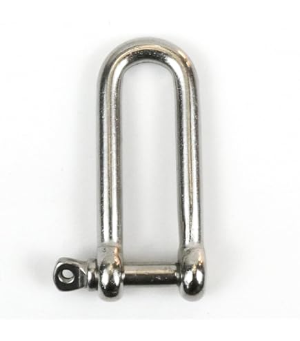 Grillo In Acciaio Inox V4A 90° - 4mm Con Perno, Portata 145kg, Per Sollevamento E Nautica - Foto 2