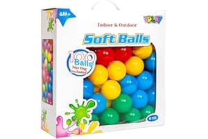 NOT JUST A BOX - Palline 6cm diametro Palline di plastica Colorate Gioco per Bambini (100 Palline)