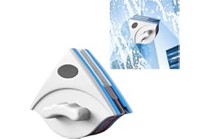 FGTOPBY Lave-glace magnétique,Double côté Window Magnétique Cleaner, 3-8 mm Équipement professionnel pour le nettoyage des vitres avec forte poignée magnétique ergonomique