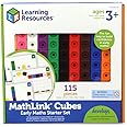 Learning Resources (UK Direct Account) LSP4286-UK MathLink Activity Set, Set of 100 Cubes, Ages 3+ Learning Resources, Multicoloured , 23.5 x 22.3 x 3.3 centimeters