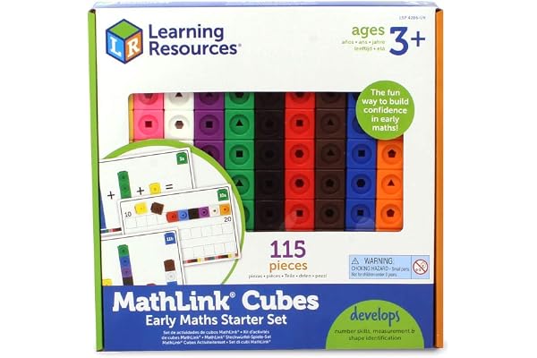 Learning Resources LSP4286-UK Resources Playset "Mathlink plug-in kub", flerfärgad