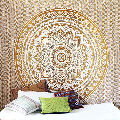 Braun Ombre Mandala Tapisserie Wand Kunst Hangings Hippie Wandteppiche Dorm Decor