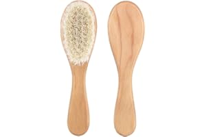 Mxtech Brosse à Cheveux pour bébé, Brosse pour bébé en Bonne santé en Poils de chèvre naturels Non Toxiques, matériaux de qualité supérieure pour Femmes pour bébés Hommes Vieil Homme