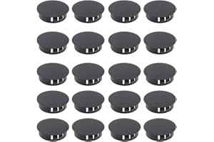 DXiongW 24 pezzi Ø 35 mm inserto Tappo Rotondo perTubi Tappi Terminali rotondi in Plastica Tappo perTubo Rotondo a Scatto Tipo Chiusura Tappi per Gambe di Tavoli Sedie Mobili