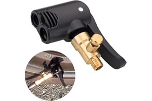 OUSSEE Autoventil Adapter, 2 in 1 Auto Reifen Air Chuck für Amerikanischen & Französischen Reifenventilen, Autoventil Hebelstecker Reifenventil Luftpumpen Clip für Fahrrad Motorrad Auto LKW Reifenfüller