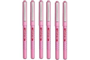 UNI-BALL Uni Ball eye designer Stylo roller Pointe fine 0,7 mm Rose pointe Largeur de ligne 0,5 mm pour série séchage rapide encre pigment ub-157d (Lot de 6)