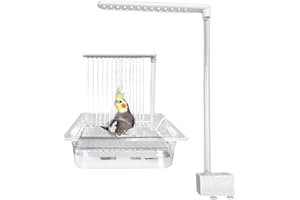 GENERICO Doccia per pappagalli, vasca da,Fontana Bird Bird Bath con acqua corrente | Giocattolo da bagno automatico e comodo parrocchetto per animali domestici per cockatiel, amici, piccioncini