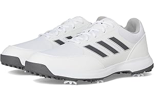 adidas Men's Tech Response 3.0 Golf Shoes, Footwear White/Dark Silver Metallic/Silver Metallic, 11 UK