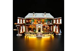 LocoLee Led Light Set for Lego Home Alone,Decoration Lighting Kit for Lego Ideas 21330 Home Alone Collectible Bricks Building Blocks Model,Creative Gift (No Lego)(Standard)