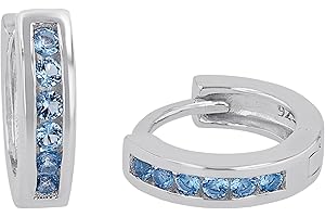 Prinzessin Lillifee Creolen 925 Sterling Silber Mädchen Kinder Ohrschmuck, mit Zirkonia synth., Kommt in Schmuck Geschenk Box