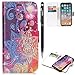 Produktbild Apple iPhone X Handyhülle,iPhone XS Hülle,WIWJ PU Cover Case Leder Flip Wallet Schutzhülle Stoßfest Bumper mit Kartenhalter Klappständer Magnetic Case Hülle Premium Schutzhülle Case[Gemalt zwei-in-one Kann Getrennt Werden Leder Case] Kreative Muster Design Bookstyle Tasche Flip Brieftasche Case Hülle für iPhone X/iPhone XS+1x Touch Stylus Pen-Sonnenblume