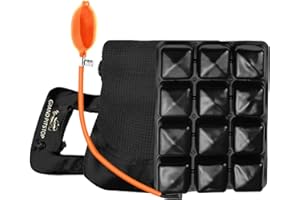 GRAND PITSTOP® Air Comfy Seat for Motorcycle with Automatic Air Pump, Pressure Relief Motorbike Seat Cushion Pad, Shock Absorption Comfortable for Bikes Long Rides (Pillion with Pump)