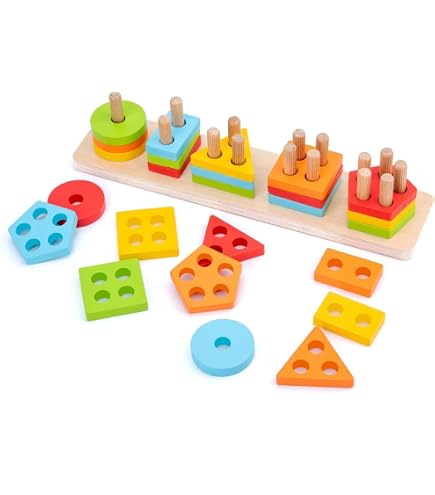 Montessori Wooden Animal Train Stacking Toy - Baby Sorting & Nesting Blocks, Early Education Gift, Handheld Q Ability Development From Sorting, Nesting & Stacking Toys - Price 12.33