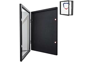 GENERIC T Shirt Display Frame, Black Imitation Wood T Shirt Frame with 98% UV Protection Acrylic, 1" Depth of Usable Space Shadow Box, Wall-Mountable Display Case for Jerseys, Sports Memorabilia, Shirts