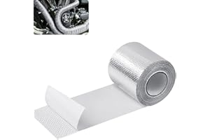 GOIEHIR Auspuffbandage, 10m x 5cm Hitzeschutzband Auspuff, Auspuffband Hitzebeständig, Thermoband, Krümmerband, für Auto Motorrad Fächerkrümmer Krümmerband, 1 Stück
