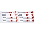 Definite Golu Heavy Duty Unbreakable Aluminum Metal Body Durable Cutter Blade 18 mm for Factory Home Office (Replaceable Blades) (Pack of 8 Cutters)
